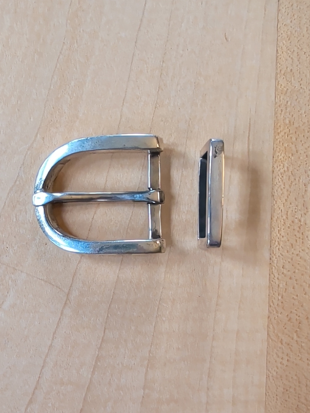 Men's Sterling Silver Belt Buckle Set